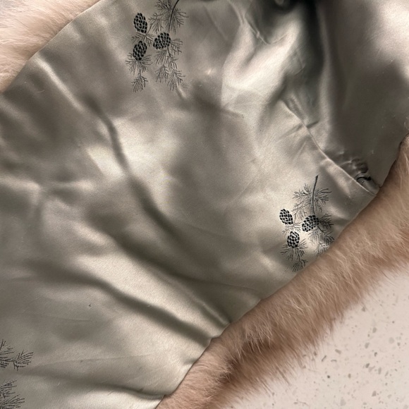 Vintage Fur Shrug Off The Shoulder real Fox Caplet Shawl 1950's - Picture 6 of 7